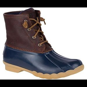 Women’s Navy Sperry Duck Boots
